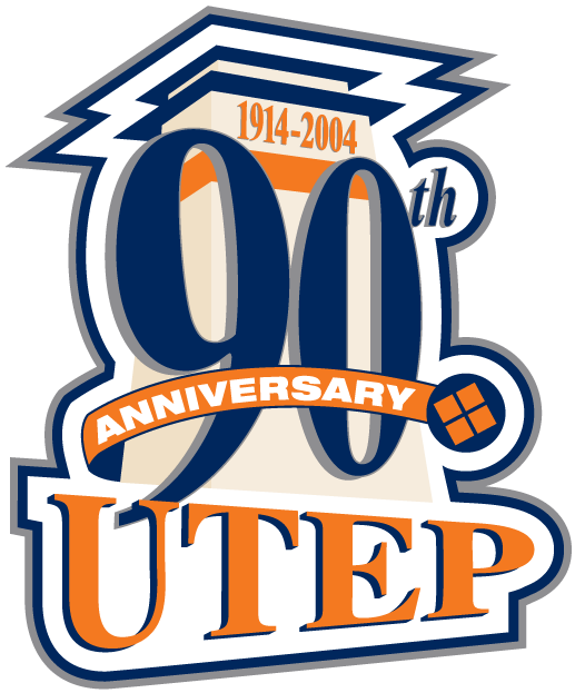 UTEP Miners 2004 Anniversary Logo decal supplier